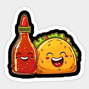 Spicing Up Tacos Sticker